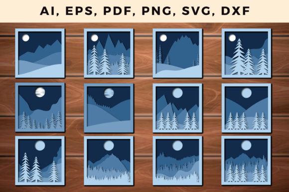 3D SVG Christmas Mountains: A Seller's Review