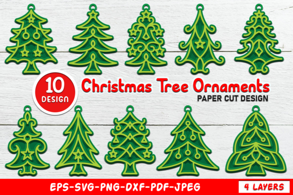 3D SVG Christmas Ornaments for Modern Blog Design
