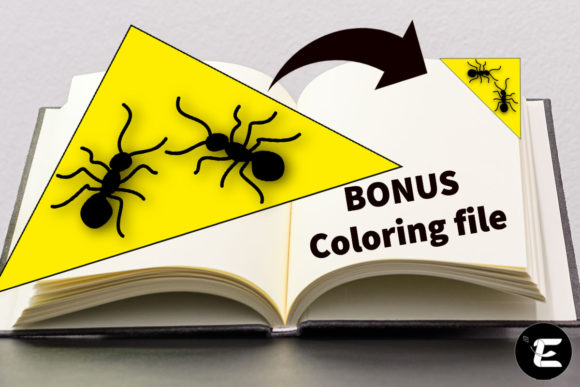 Ant Bookmark: 3D SVG Animals for Blog Graphics