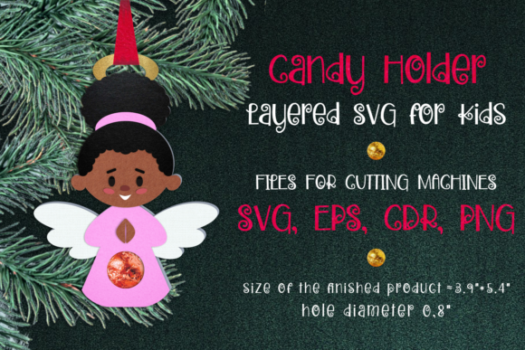 Black Girl Angel Christmas 3D SVG Review
