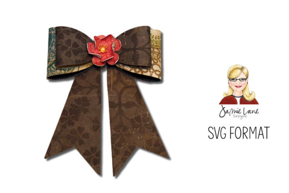 Double Bow with Tails: A 3D SVG Shape for Editorial Use