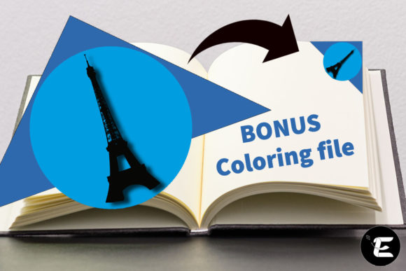Eiffel Tower Bookmark: A 3D SVG Shape for Branding