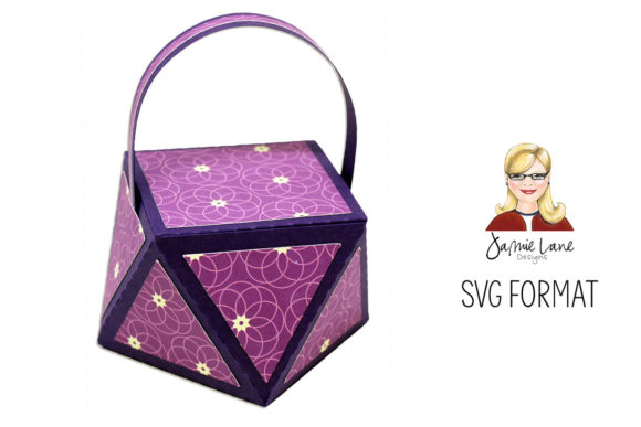 Faceted Box Mats with Handle: A 3D SVG Shapes Asset