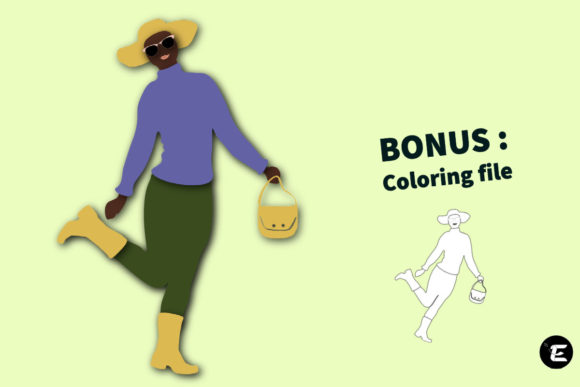Fashionable Woman 3D SVG for Lifestyle And Hobbies