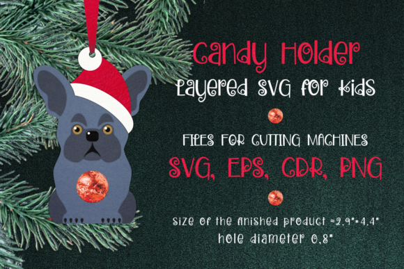 French Bulldog Christmas Ornament 3D SVG Review