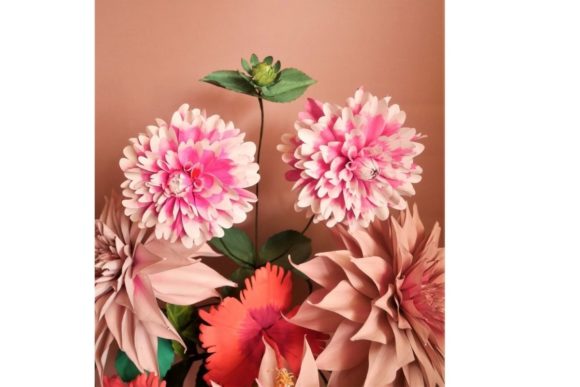 Fuzzy Wuzzy Dahlia 3D SVG Paper Flowers Review