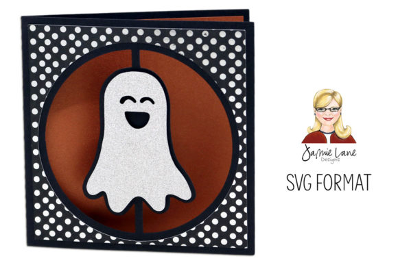 Halloween 3D SVG Ghost Circle Window Card Review