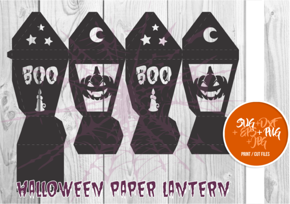 Halloween Paper Lantern Series a 0013: 3D SVG Shapes Review
