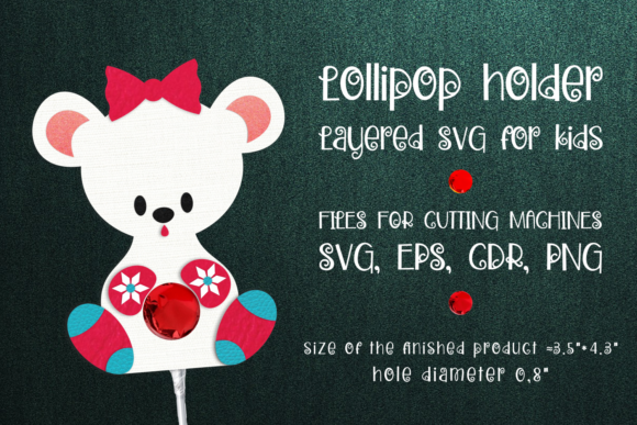 Polar Bear Christmas Lollipop Holder SVG Review