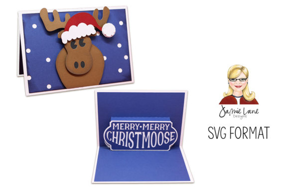Pop-Up Merry Christmoose: A 3D SVG Christmas Asset