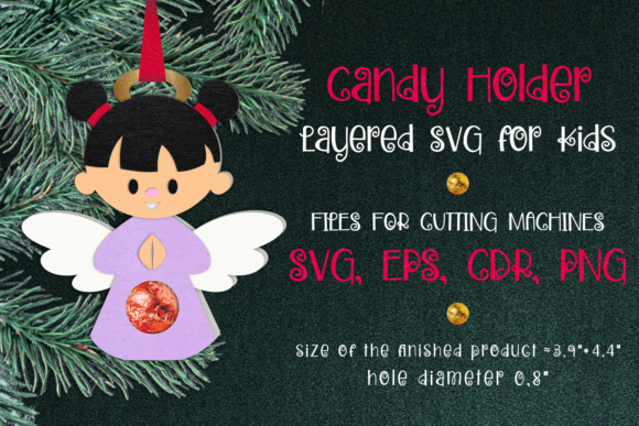 Review: Angel Girl Ornament Candy Holder SVG for Holiday Crafts