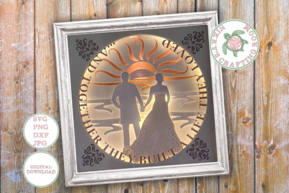 Review: Beach Wedding 3d Shadow Box Template