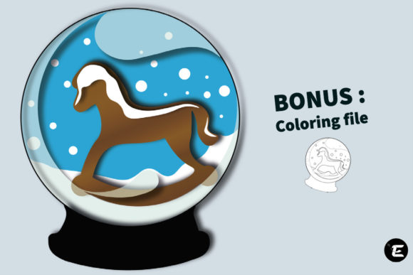 Rocking Horse Snow Globe: A 3D SVG Christmas Asset Review