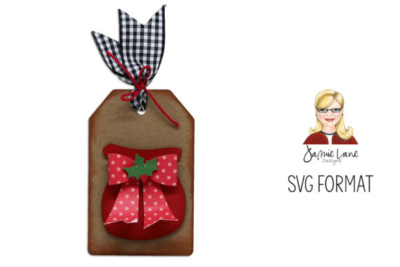 Santa Bag Gift Tag: A Festive 3D SVG for Christmas