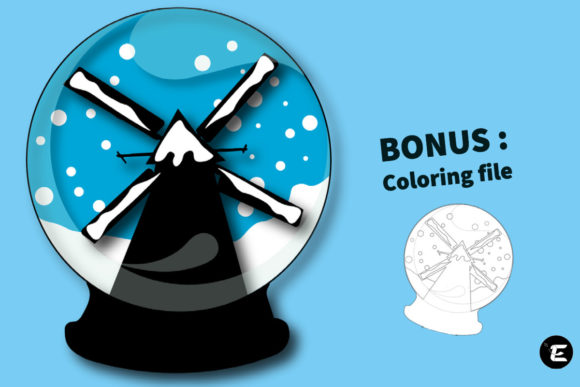 Windmill: A 3D SVG Winter Asset for Branding