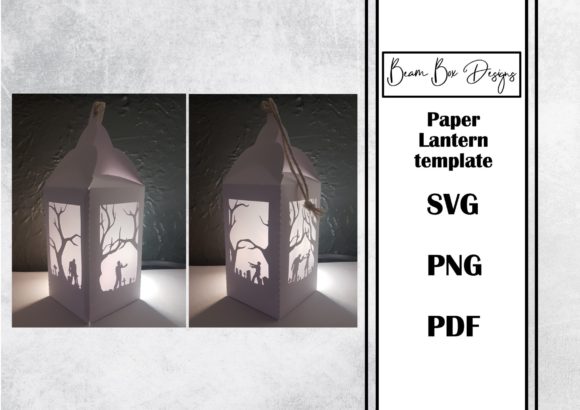 Zombie Halloween Lantern: 3D SVG Shapes for Blogs